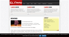 Desktop Screenshot of elpatio-flamenco.de